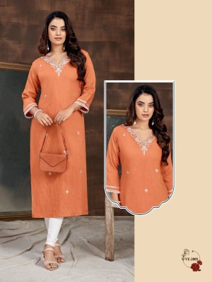 Ladies flavour by D No 3005 to 3010 present embroidered kurti catalogue  kurtis catalogs