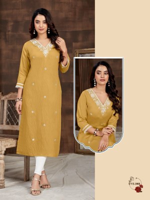 Ladies flavour by D No 3005 to 3010 present embroidered kurti catalogue  kurtis catalogs