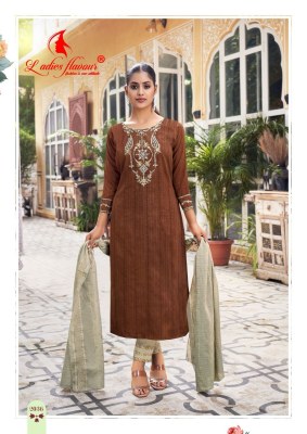 Ladies flavour by parampara 2 heavy chinon with embroidered readymade suit catalogue at wholesale price readymade suit catalogs