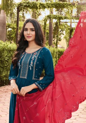 Ladies flavour by surbhi vol 2 heavy embroidery rayon kurti pant with dupatta at wholesale rate kurtis catalogs