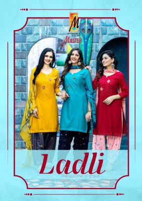 Ladle by Master Reyon embroidered work readymade patiyala with suit and dupatta catalogue at low price Master