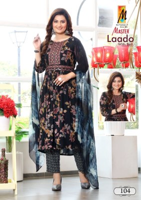 Ladoo Belt by Master fancy reyon foil printed kurti pant and dupatta catalogue at affordable rate  readymade suit catalogs