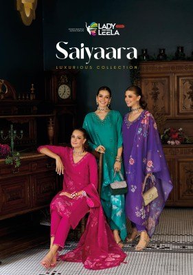 Lady Leela Saiyaara Embroidered Chanderi Kurta Set with Silk Pants And Organza Dupatta Wholesale wholesale catalogs