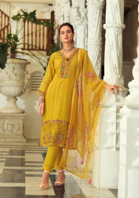 Lady Leela Summer Treads Vol 2 Pure Cotton Embroidery And Handwork Dress Set Top Bottom And Dupatta Wholesale  kurtis catalogs