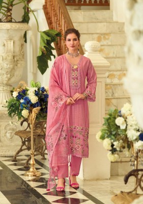 Lady Leela Summer Treads Vol 2 Pure Cotton Embroidery And Handwork Dress Set Top Bottom And Dupatta Wholesale  kurtis catalogs