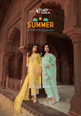 Lady leela by Summer spring embroidered printed readymade suit catalogue at low rate 