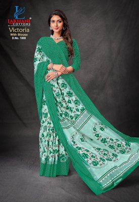 Lakhani Victoria premium cotton printed saree with blouse collection  sarees catalogs