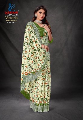 Lakhani Victoria premium cotton printed saree with blouse collection  sarees catalogs