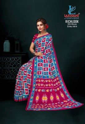 Lakhani by Rich Look Vol 18 exclusive heavy cotton printed saree catalogue at low rate sarees catalogs