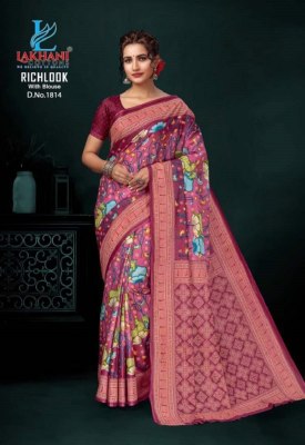 Lakhani by Rich Look Vol 18 exclusive heavy cotton printed saree catalogue at low rate sarees catalogs