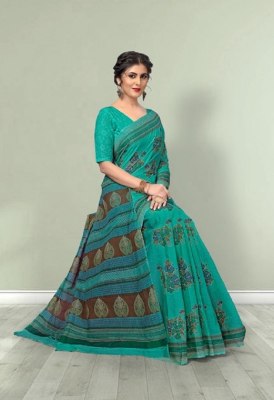 Lakhani by magic printed pure cotton saree with blouse catalogue sarees catalogs