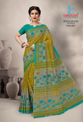 Lakhani cotton by foolmani cotton printed saree catalogue sarees catalogs