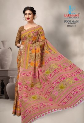 Lakhani cotton by foolmani cotton printed saree catalogue sarees catalogs