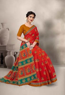 Lakhani cotton by foolmani cotton printed saree catalogue sarees catalogs