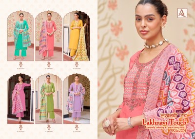 Lakhnavi Touch 5 by Alok Suit Pure Cotton Thread Work Unstitched dress material catalogue salwar kameez catalogs