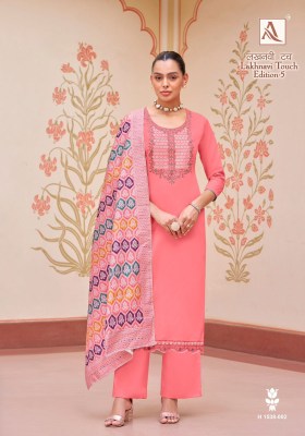 Lakhnavi Touch 5 by Alok Suit Pure Cotton Thread Work Unstitched dress material catalogue salwar kameez catalogs