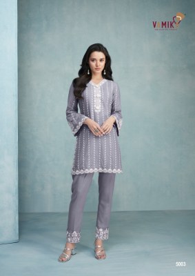 Lakhnavi vol 4 by vamika heavy reyon lakhnavi embroidered work co ord set catalogue Size wise Combo Set