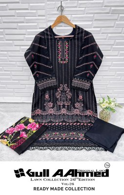 Lawn Vol 26 by Gull Aahmed Karachi Pure Lawn Cotton Printed readymade suit catalogue with low rate readymade suit catalogs