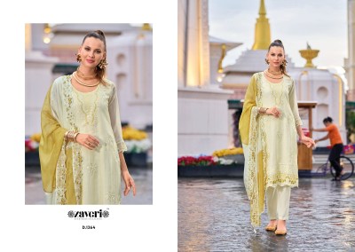 Layra by Zaveri Soft Organza with embroidered kurti pant and dupatta catalogue at amaviexpo readymade suit catalogs