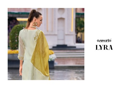 Layra by Zaveri Soft Organza with embroidered kurti pant and dupatta catalogue at amaviexpo readymade suit catalogs