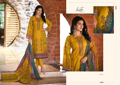 Levisha by Binsaeed cambric cotton embroidered dress material catalogue at low rate salwar kameez catalogs