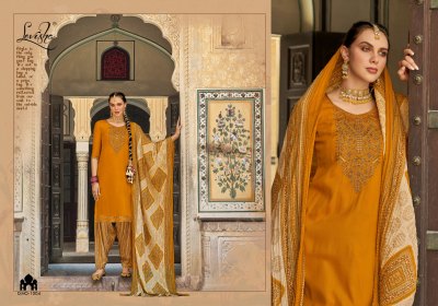 Levisha by Nikhar Patiyala designer embroidered unstitched salwar suit catalogue at low rate salwar kameez catalogs