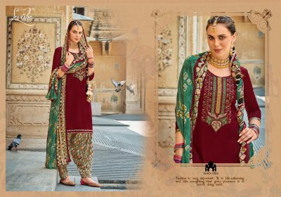 Levisha by Nikhar Patiyala designer embroidered unstitched salwar suit catalogue at low rate salwar kameez catalogs