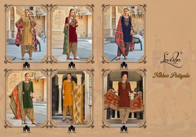 Levisha by Nikhar Patiyala designer embroidered unstitched salwar suit catalogue at low rate salwar kameez catalogs