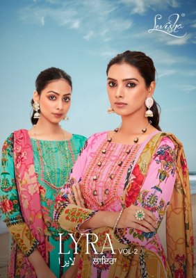 Levisha by lyra vol 2 camric cotton fancy pakistani suit catalogue at amaviexpo Levisha