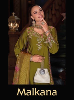 Lily And Lali Malkana Embroidered A Line Kurti Set Viscose Silk Kurti with Cotton Lining And Pocket  Embroidered Pant  Fancy Printed Dupatta with Tass kurtis catalogs