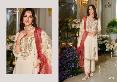 Lily  And Lali Sitara Designer Kurti Embroidered Viscose Silk Top Palazzo with Cotton Lining And Jacquard Dupatta Wholesale kurtis catalogs