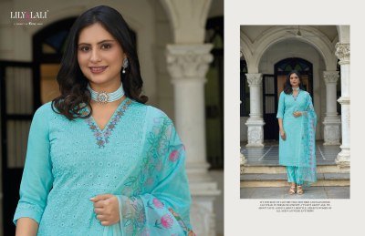 Lily and Lali by Kashish bored schiffli handwork readymade suit catalogue  readymade suit catalogs