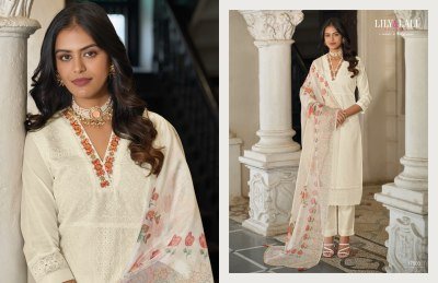 Lily and Lali by Kashish bored schiffli handwork readymade suit catalogue  readymade suit catalogs