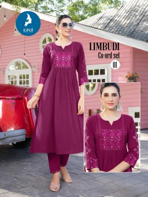 Limbudi by Kaya Cotton Flex Super quality Co ord set at affordable rate kurtis catalogs