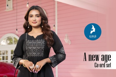 Limbudi by Kaya Cotton Flex Super quality Co ord set at affordable rate kurtis catalogs