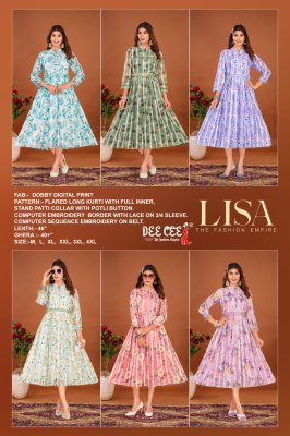 Lisa by deecee Flred lLisa by deecee Flred long full ghera style kurti catalogue only on amaviexpoong full ghera style kurti catalogue only on amaviex kurtis catalogs