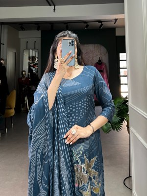 Liva by ethnic dress Collection Roman silk Floral printed readymade suit catalogue at affordable rate readymade suit catalogs