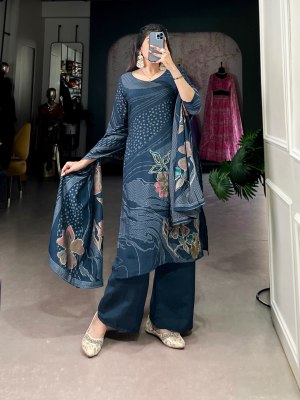 Liva by ethnic dress Collection Roman silk Floral printed readymade suit catalogue at affordable rate readymade suit catalogs