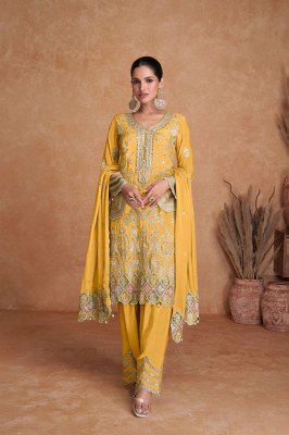 Liyana vol  1 by Gulkayra designer real chinon embroidered designer readymade suit catalogue at affordable rate readymade suit catalogs