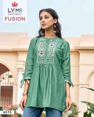 Lymi Fusion Viscous Rayon Western Short Top Collection  kurtis catalogs