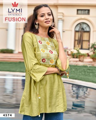 Lymi Fusion Viscous Rayon Western Short Top Collection  kurtis catalogs