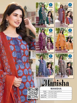 MAnisha by kaya 3 piece Straight cut top bottom and dupatta catalogue at affordable rate  readymade suit catalogs
