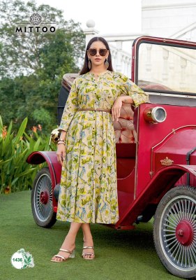 MIttoo Belt Vol 19 Rayon Printed Kurti With Belt buy wholesale Price In Surat  kurtis catalogs