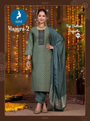 Maayra 2 by Kaya Roman Silk super designer readymade suit collection with affordable rate readymade suit catalogs