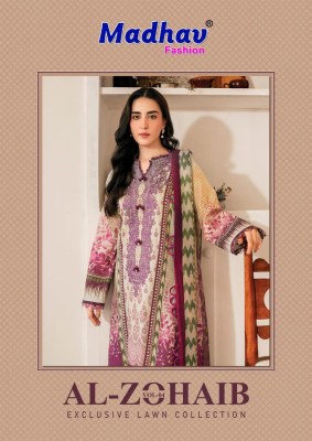 Madhav Al Zohaib Vol 4 Design 4001 to 4006 Lawn Cotton Pakistani Suits Wholesale Rate  pakistani suit catalogs