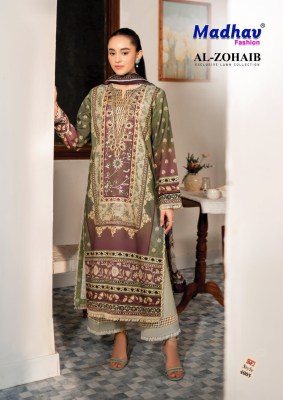 Madhav Al Zohaib Vol 4 Design 4001 to 4006 Lawn Cotton Pakistani Suits Wholesale Rate  pakistani suit catalogs