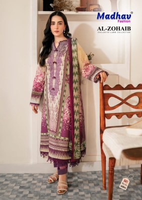 Madhav Al Zohaib Vol 4 Design 4001 to 4006 Lawn Cotton Pakistani Suits Wholesale Rate  pakistani suit catalogs