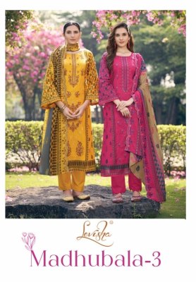 Madhubala 3 by Levisha Cemric Lawn Cotton pakistani Style Printed suit at low budget pakistani suit catalogs