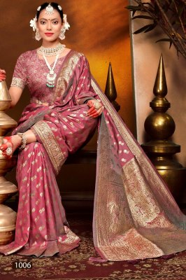 Magical vol 1 by Saroj dual tone silk heavy Swarovski saree  catalogue at affordable rate sarees catalogs