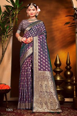 Magical vol 1 by Saroj dual tone silk heavy Swarovski saree  catalogue at affordable rate sarees catalogs